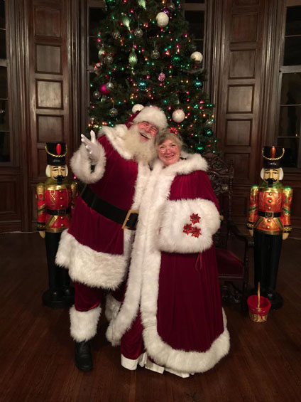 Mrs Claus and Santa at EBELL